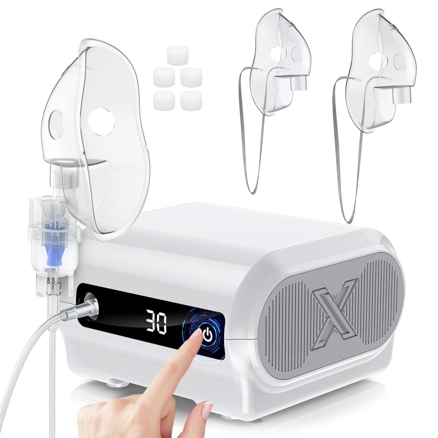 Audeal Smart Digital Display Nebulizer Machine for Adults and Kids, HEART NEBULIZER for Home Use