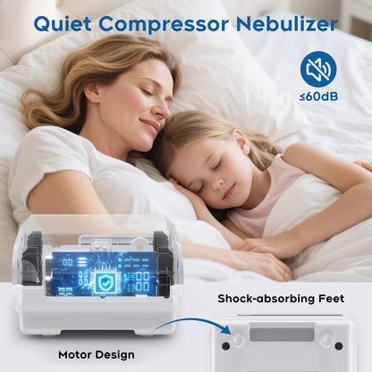 Audeal Smart Digital Display Nebulizer Machine for Adults and Kids, HEART NEBULIZER for Home Use