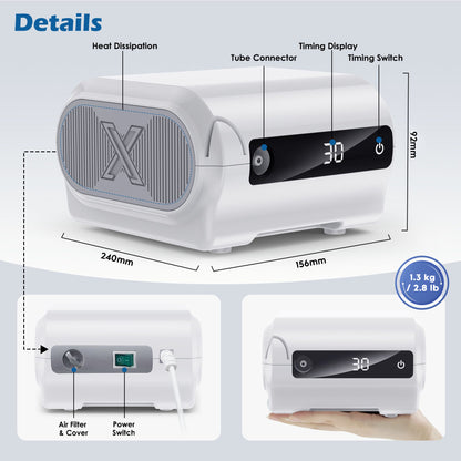 Audeal Smart Digital Display Nebulizer Machine for Adults and Kids, HEART NEBULIZER for Home Use
